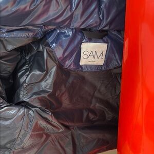 SAM Blue Insulated Puffer Jacket with Hood